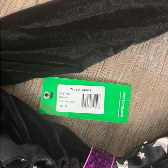 Tipsy Elves Girl's 3-Piece Witch Costume - Size S‎ (6/7) - Black/Purple - NWT - Picture 8 of 8